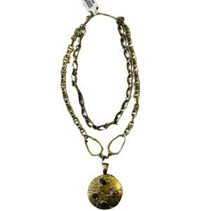 NWT Free People Double Stranded Gold Necklace